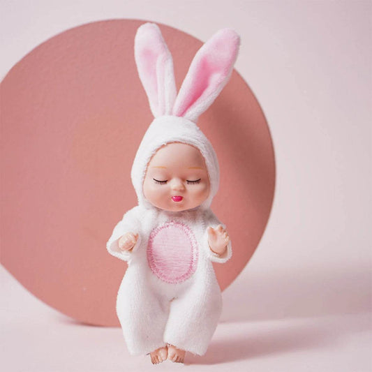 6Pcs Reborn Doll Kit Toy Simulation Princess Dolls Toy Mini Cute Sleeping Baby with Clothes Accessories - ToylandEU