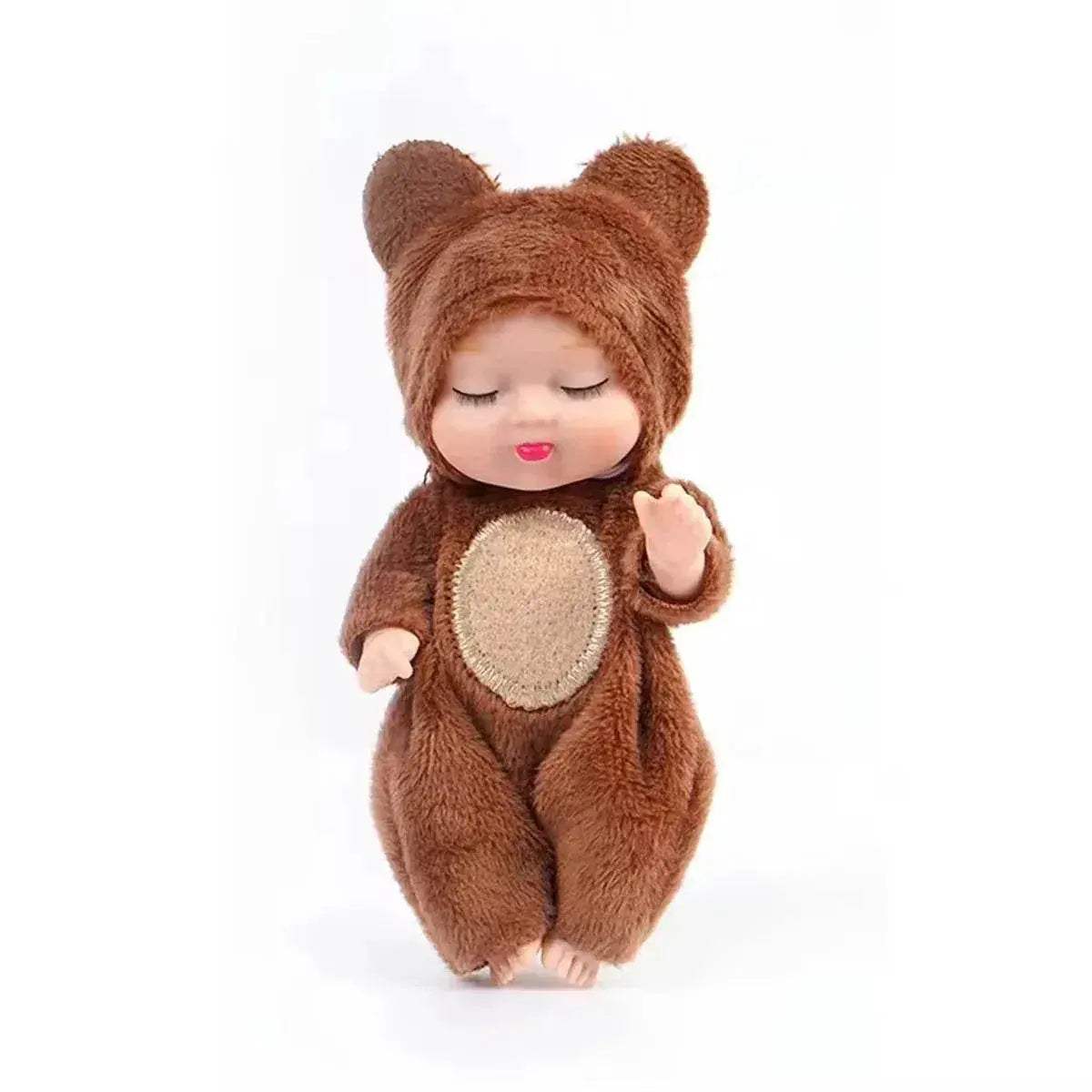 6Pcs Reborn Doll Kit Toy Simulation Princess Dolls Toy Mini Cute Sleeping Baby with Clothes Accessories - ToylandEU