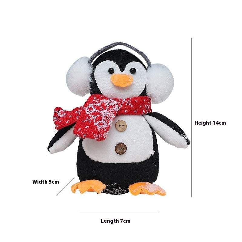 Christmas Penguin Doll Decoration | Headphones