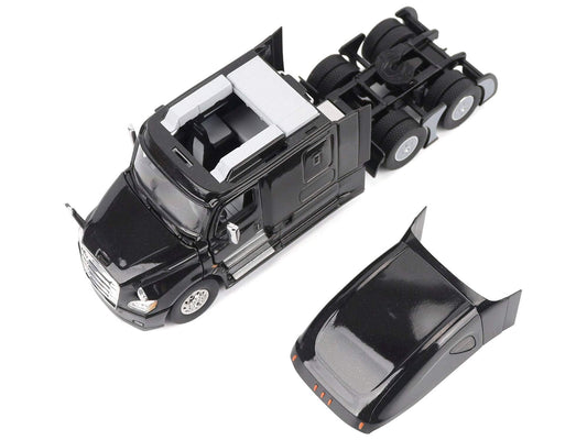 Freightliner New Cascadia Sleeper Cab Truck Tractor Black | 1/50 Diecast Model Tractor | Diecast Masters | Transport Series