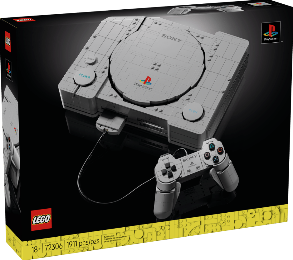 LEGO PlayStation Console Replica Building Set | 1911 Pieces | Ages 18+