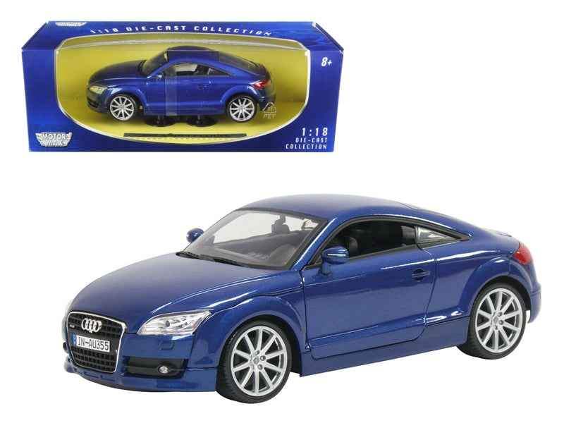 2007 Audi TT Blue | 1/18 Diecast Model Car | Motormax | Collector Quality