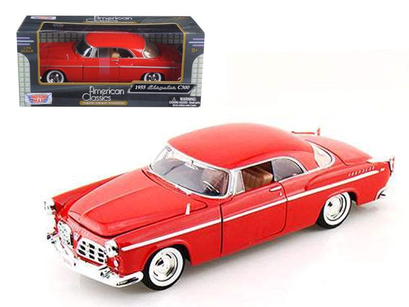 Diecast Model Car | 1955 Chrysler C300 | 1/24 Scale | Red