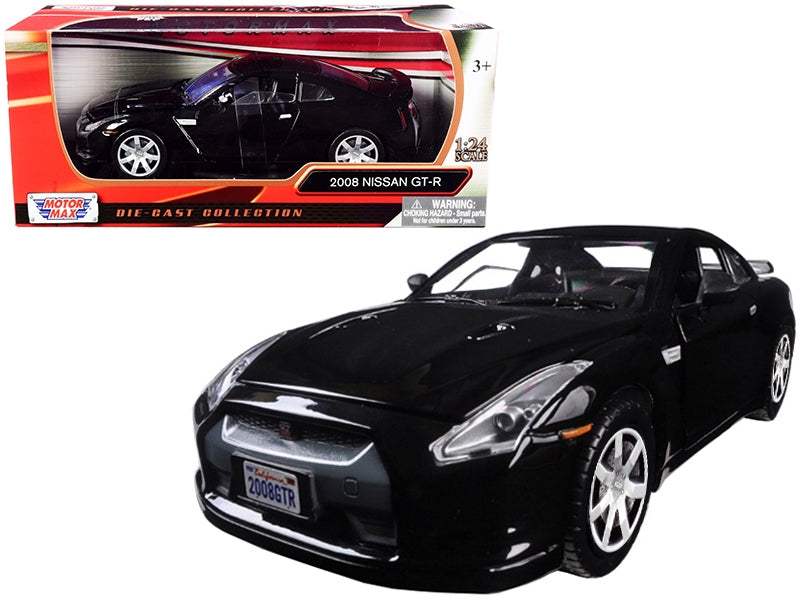 Diecast Model Car | 1/24 Scale | Nissan GT-R Gloss Black | Motormax