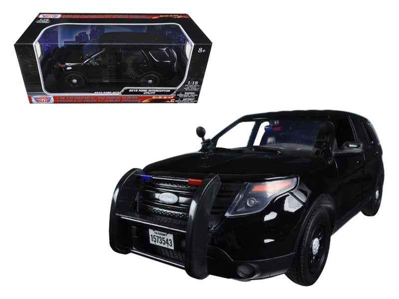 Diecast Police Car | 1/18 Scale | Opening Doors | 2015 Ford Interceptor