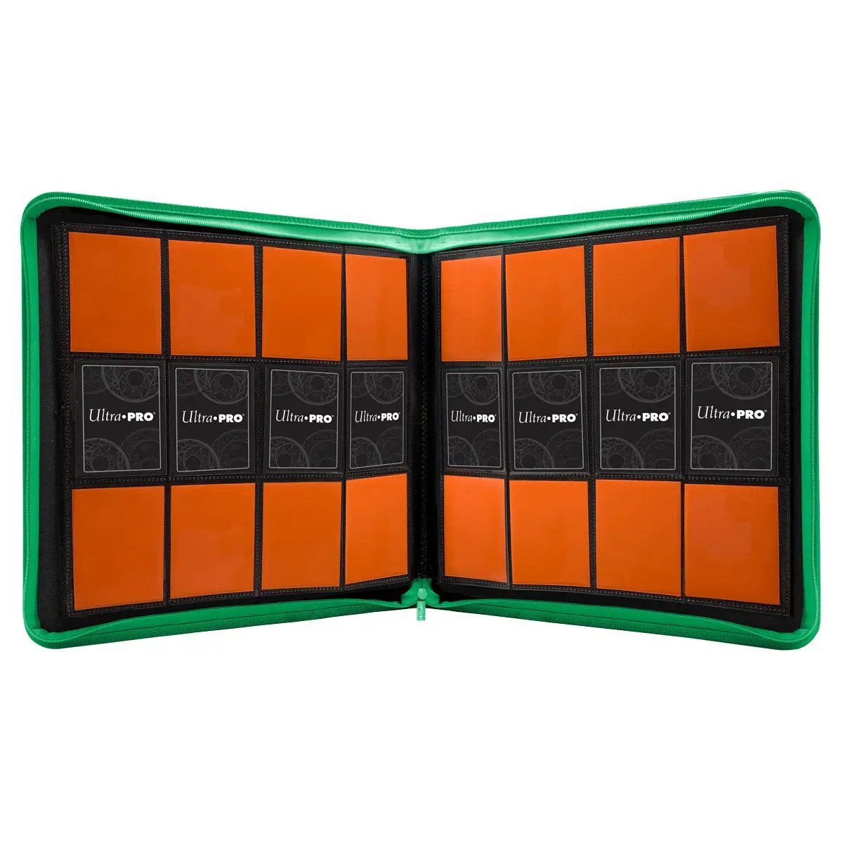 Ultra Pro 12 Pocket Pro Binder Zippered Green