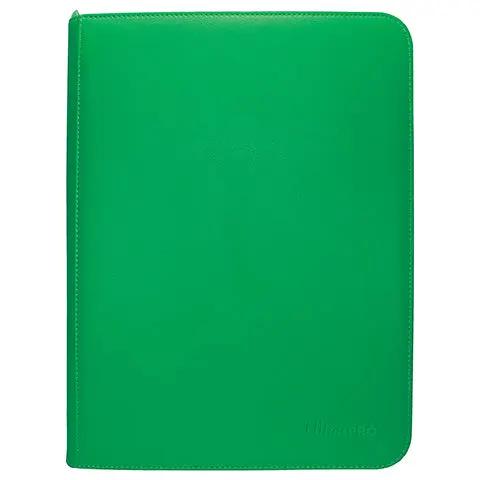 Vivid 9 Pocket Zippered PRO-Binder Green