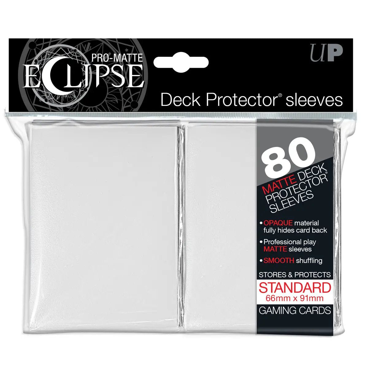 Deck Protector Sleeves - Pro Matte - Eclipse White - Pack of 80