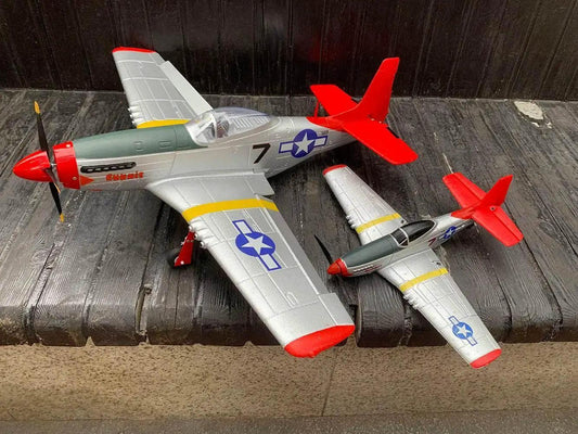 750MM 29.5" P51D Mustang Brushless RC Airplane Glider - ToylandEU™