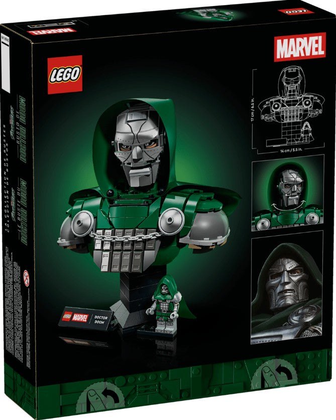 LEGO® Marvel Doctor Doom Bust | 379 Pieces | Ages 18 And Up | Set 76345