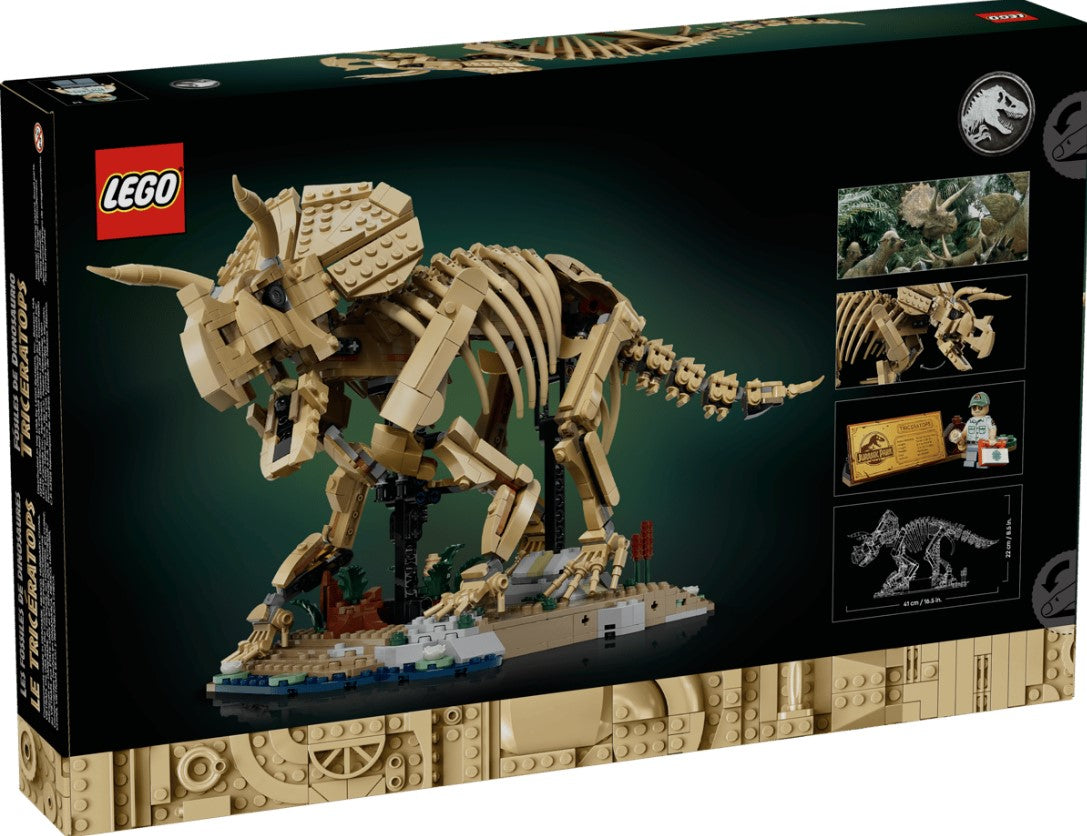 LEGO® Jurassic World Triceratops Fossil Building Set | 1154 Pieces | Ages 18+