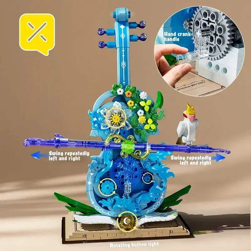 DIY Violin Brick Kit For Creative Musicians Lego Compatible - ToylandEU™