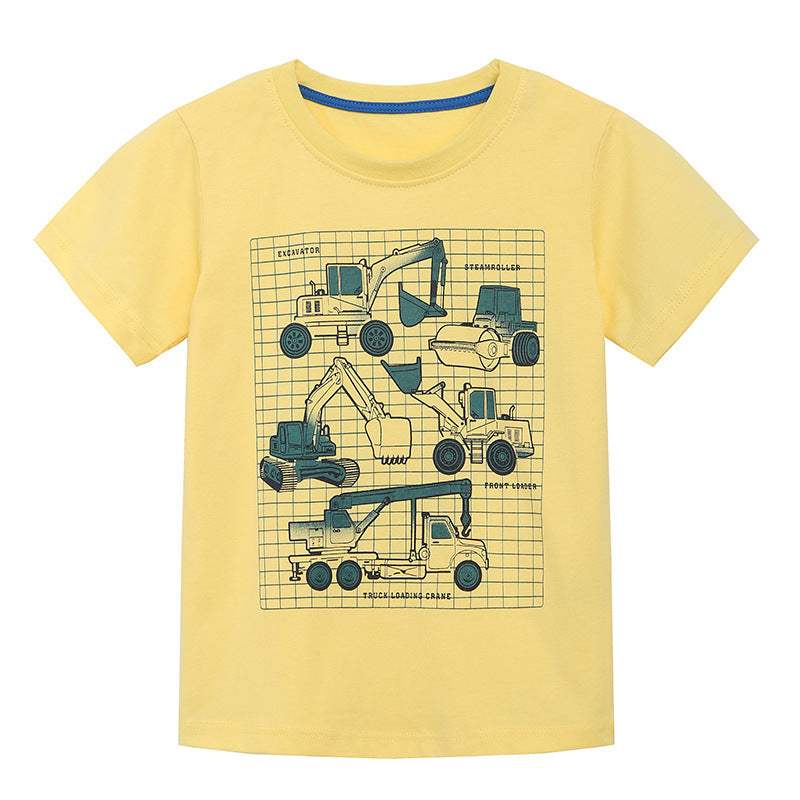 Kids' Car Print Short-Sleeve T-Shirt | Cartoon