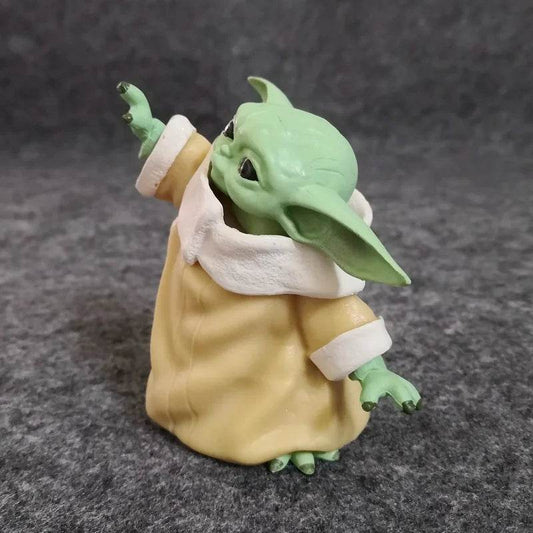 7cm Baby Yoda Grogu Cosplay PVC Figure Collection Kids Toy - ToylandEU