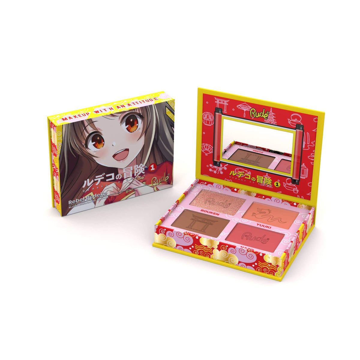 Anime Face Palette | Four In One | Blush Contour Highlighter Shades
