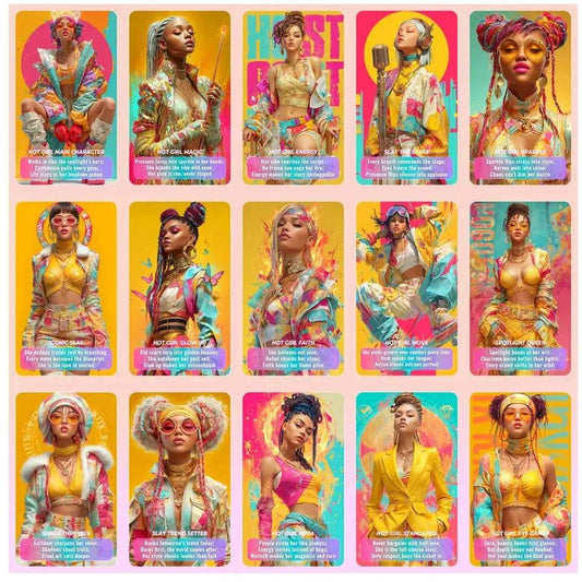 80 Tarot Cards Set, 13x8cm, Hot Girls Oracle Perfect for Love Career Friendship Life Guidance, Ideal for Divination & Oracle - ToylandEU