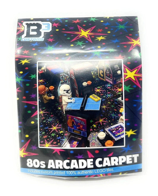 80's Arcade Carpet 6x6 Tiles (Bursts) - (Pack of 10) - ToylandEU™