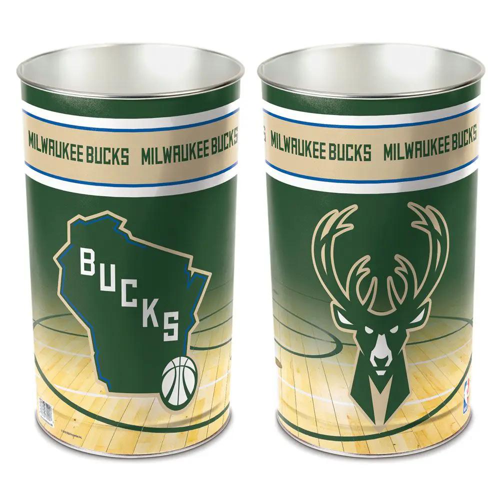 Milwaukee Bucks Wastebasket 15 Inch - Periodic Restock