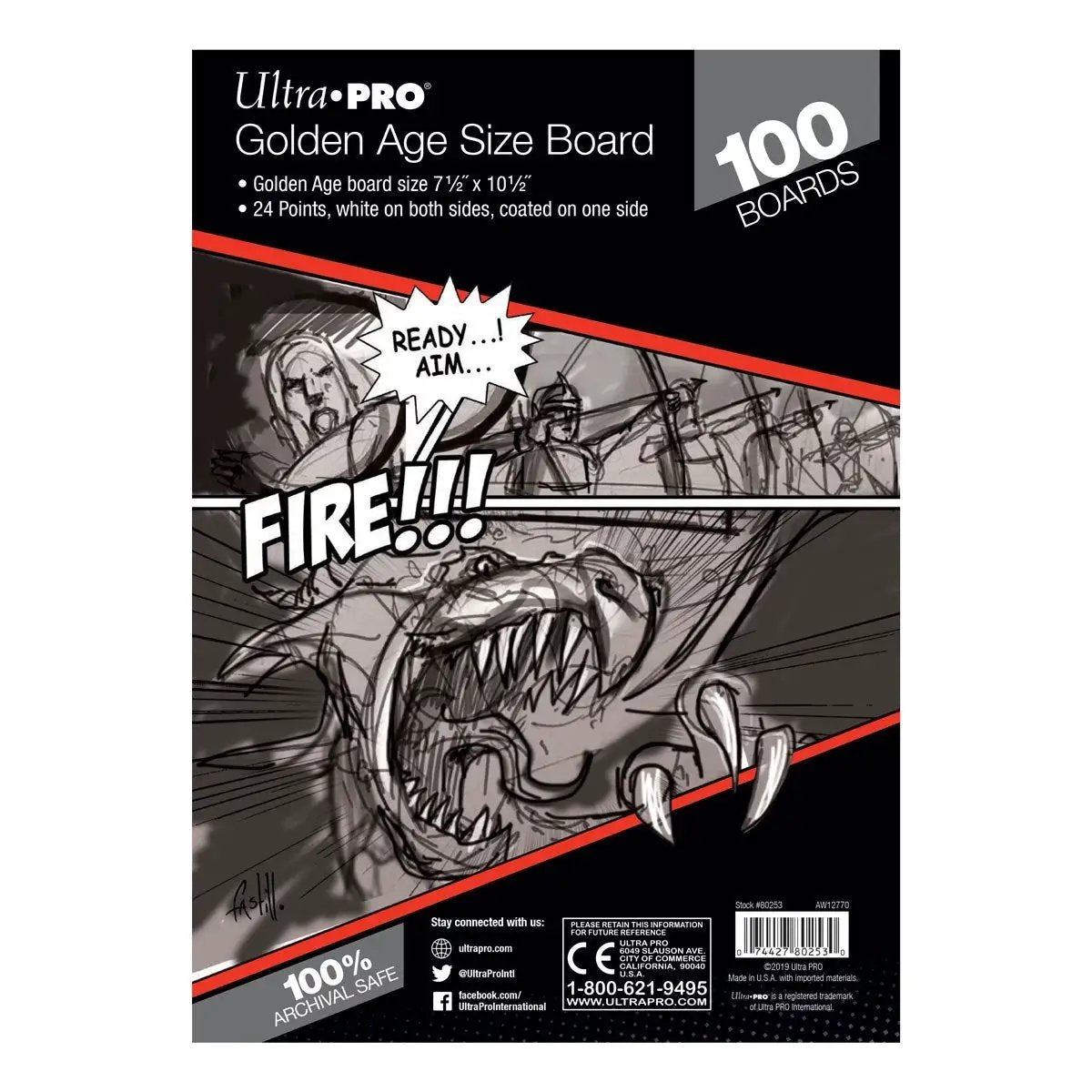 Boards - Golden 7 1/2" x 10 1/2" (100 per pack)