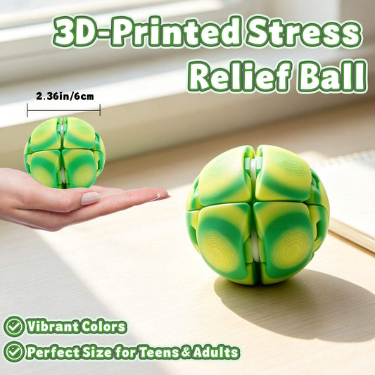 3D Printed Stress Relief Fidget Ball | Press And Rotate