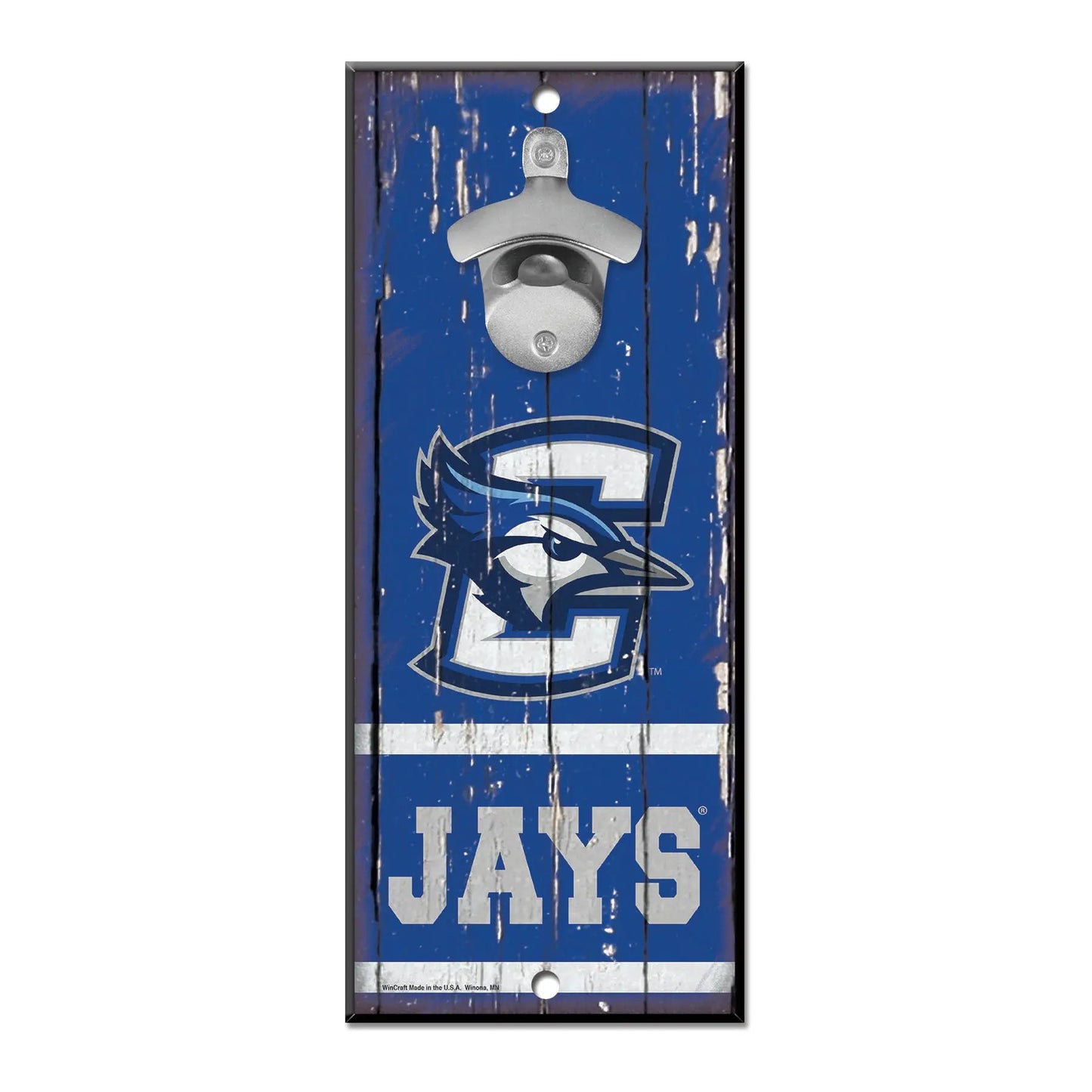 Creighton Blue Jays Sign Wood 5x11 Bottle Opener