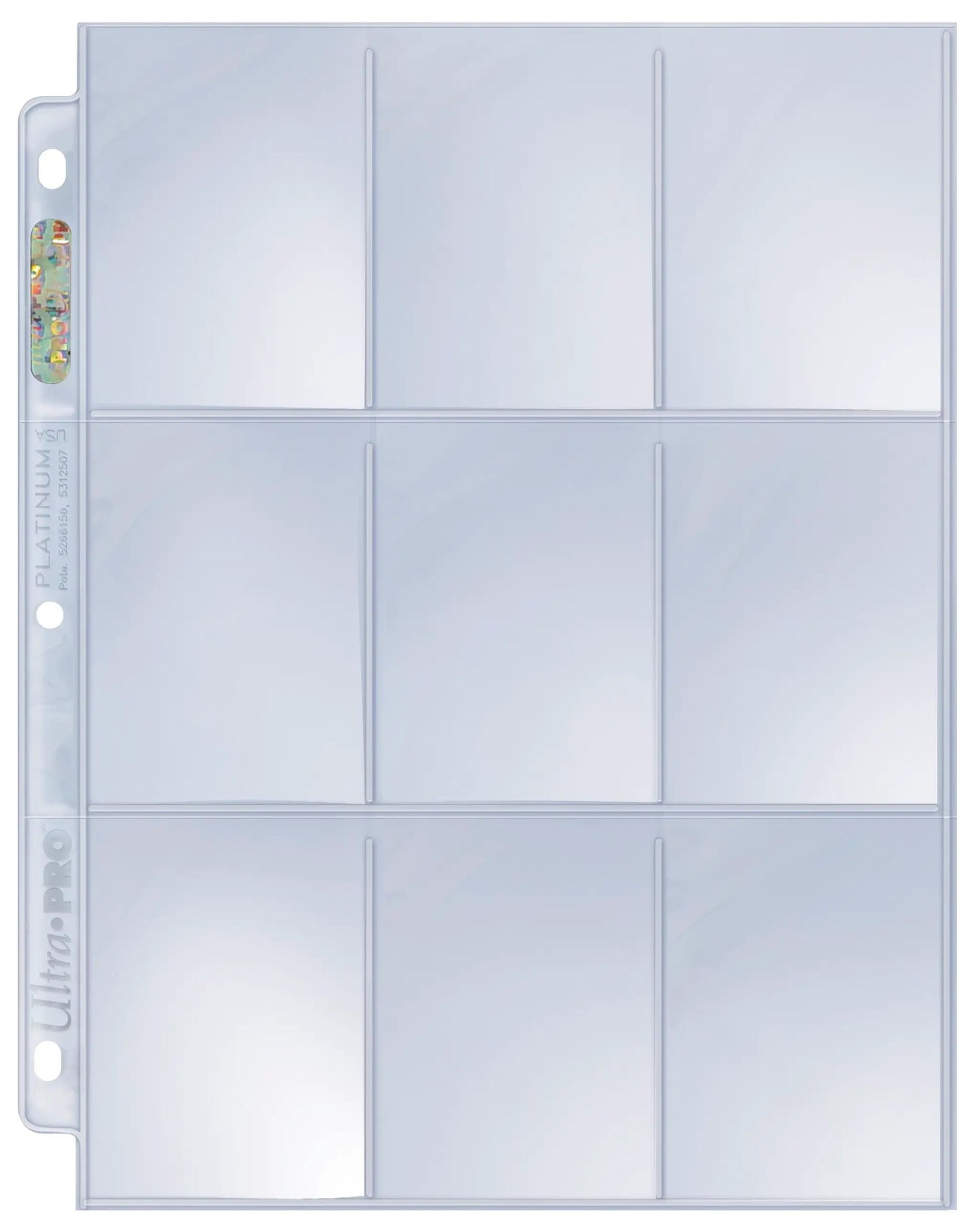 9-Pocket Platinum Page for Standard Size Cards (100ct)