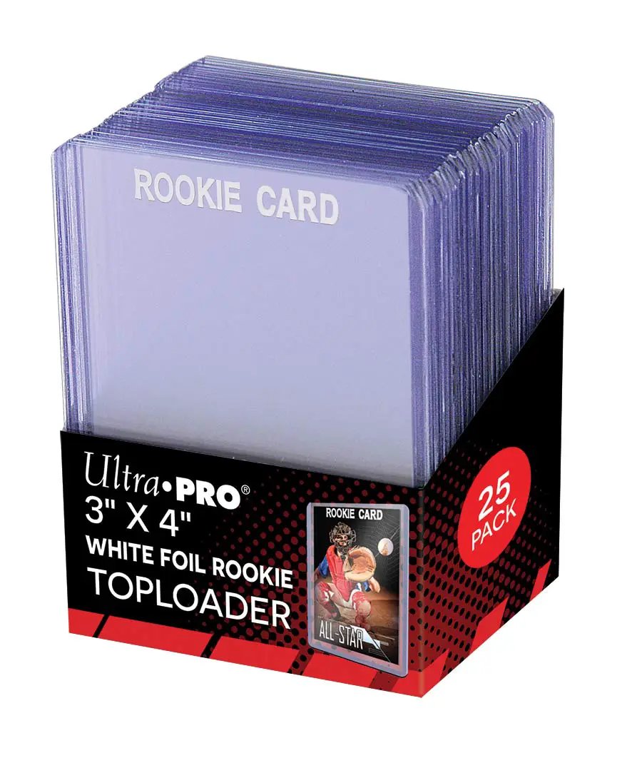 Toploader - 3x4 White Rookie (25 per pack)