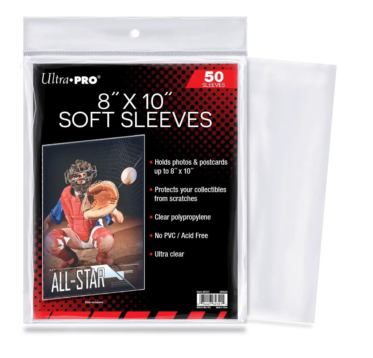 Ultra Pro 8 x 10 Card Sleeve - (50 per pack)