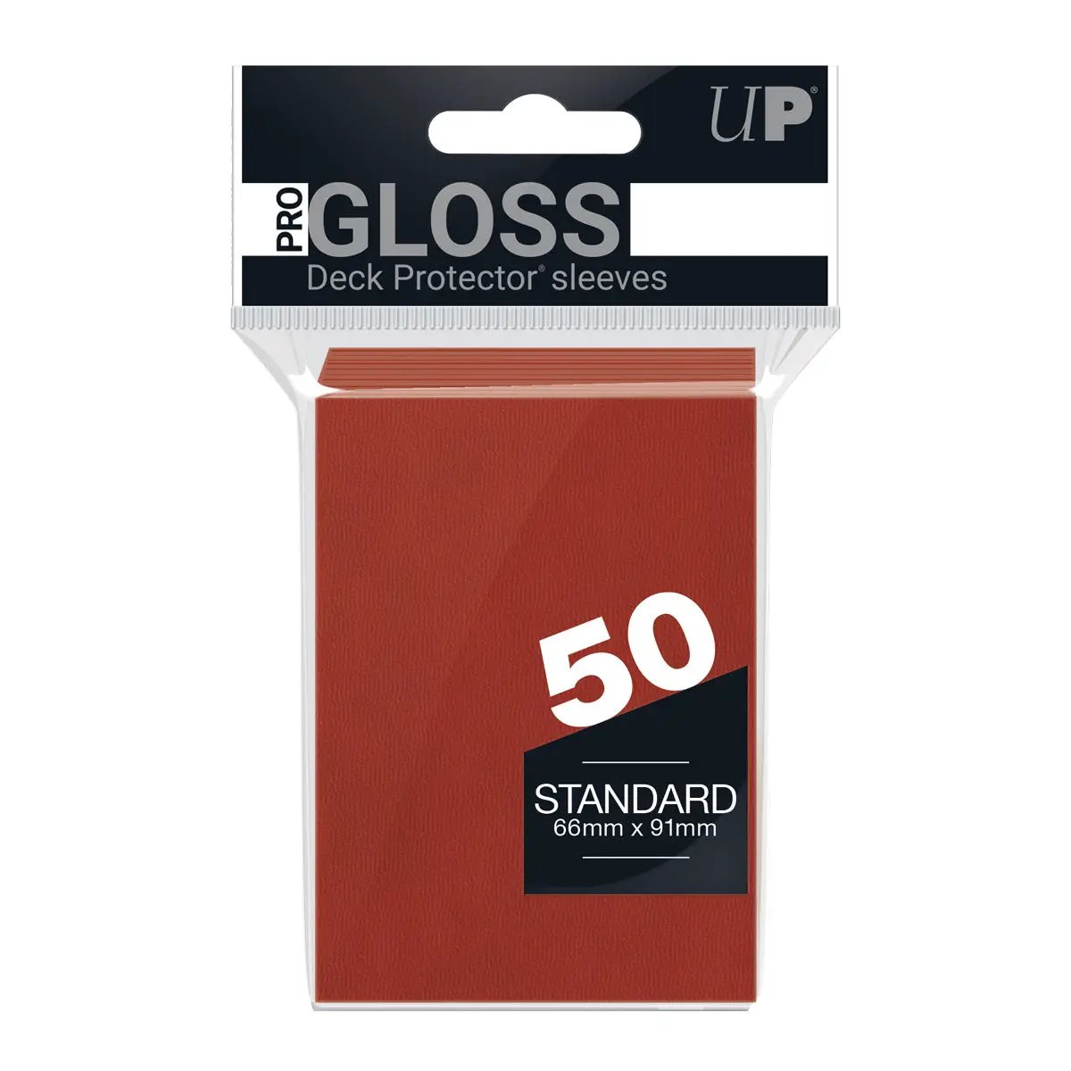 Deck Protectors - Pro Gloss - Red (One Pack of 50)