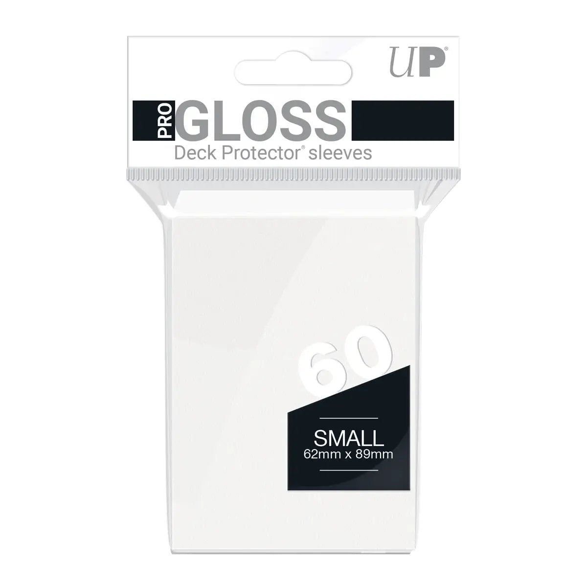Deck Protector Sleeves - PRO-Gloss - Small Size - White (One Pack of 60)