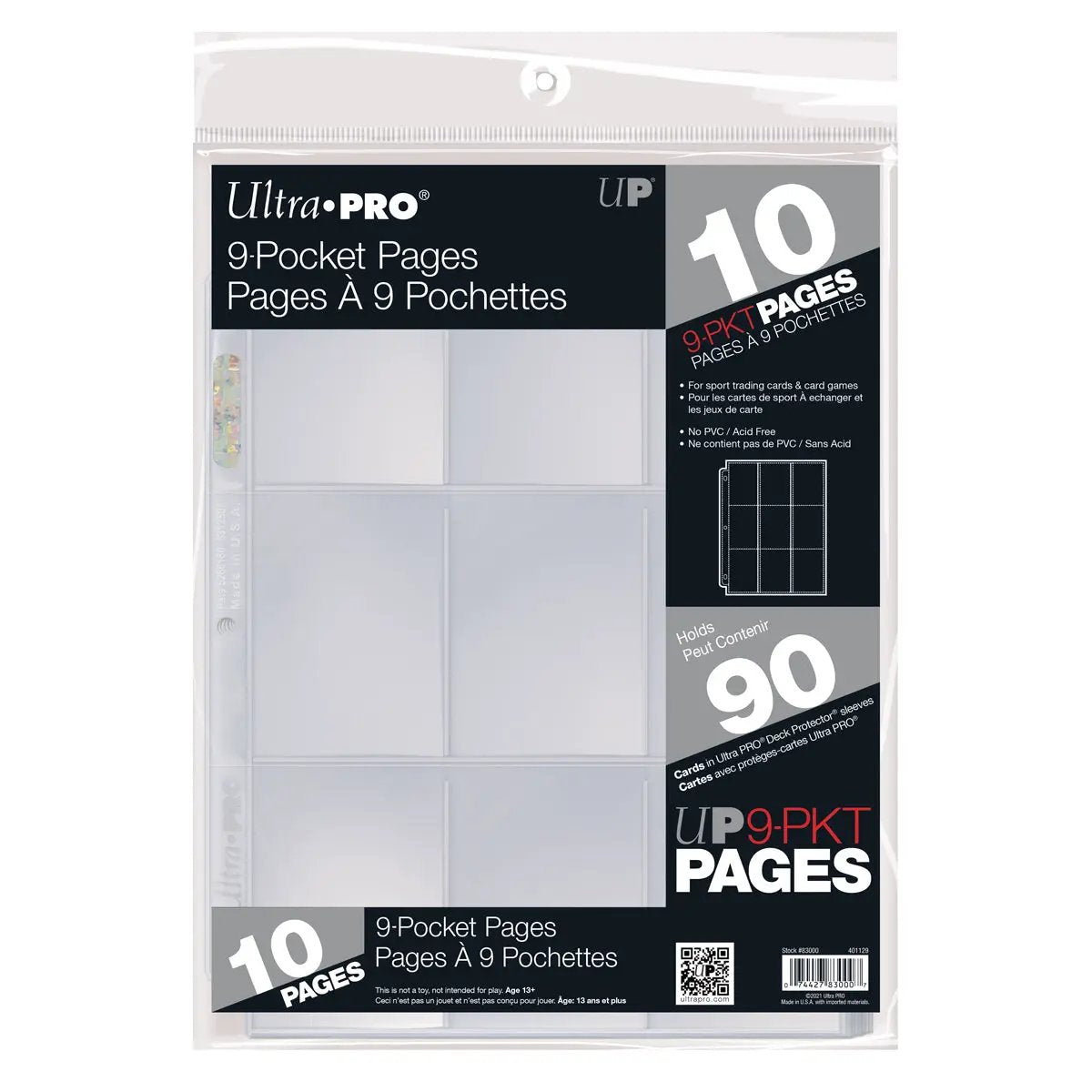 Ultra Pro 9-Pocket Page (10ct)