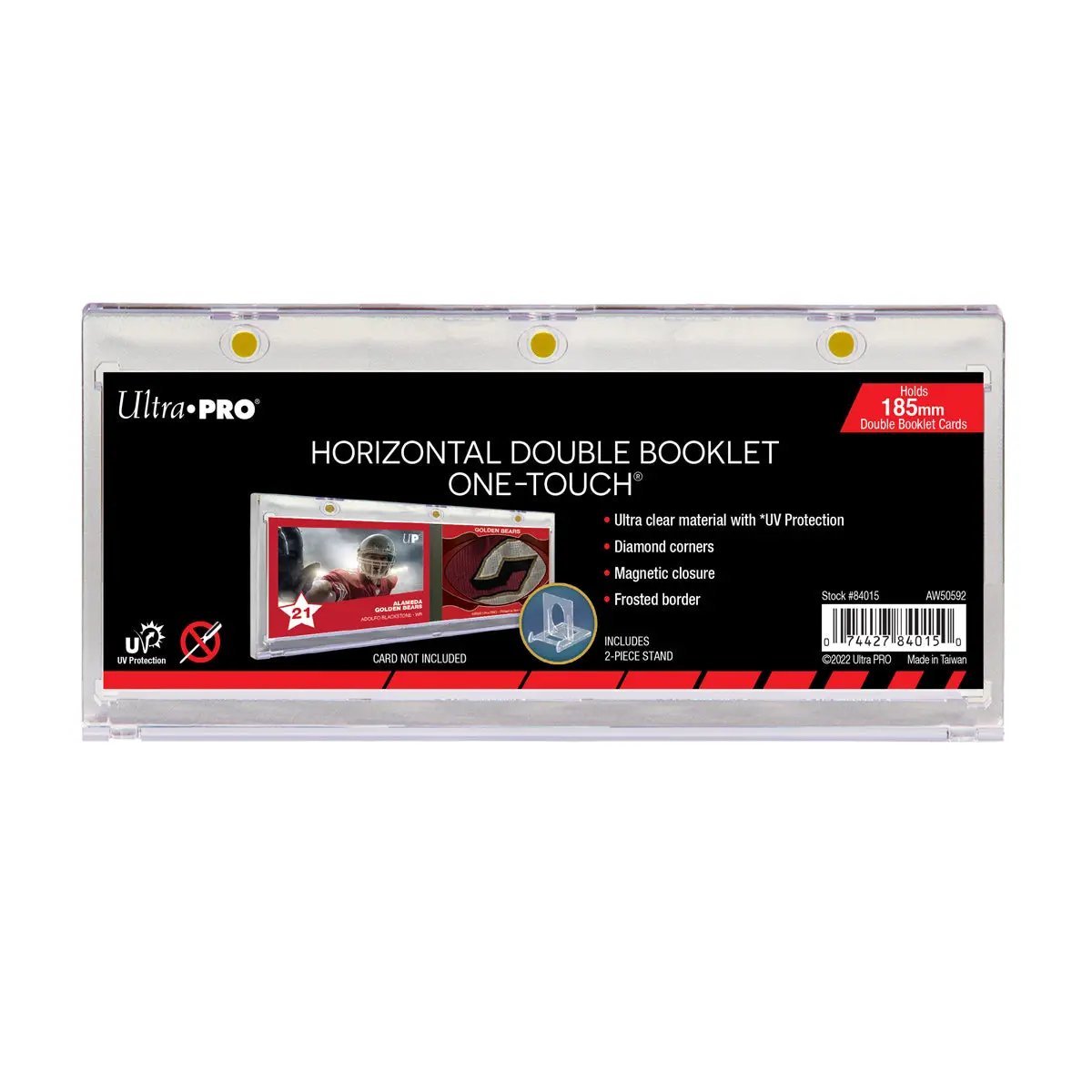 One Touch UV Card Holder - Horizontal Booklet 185mm