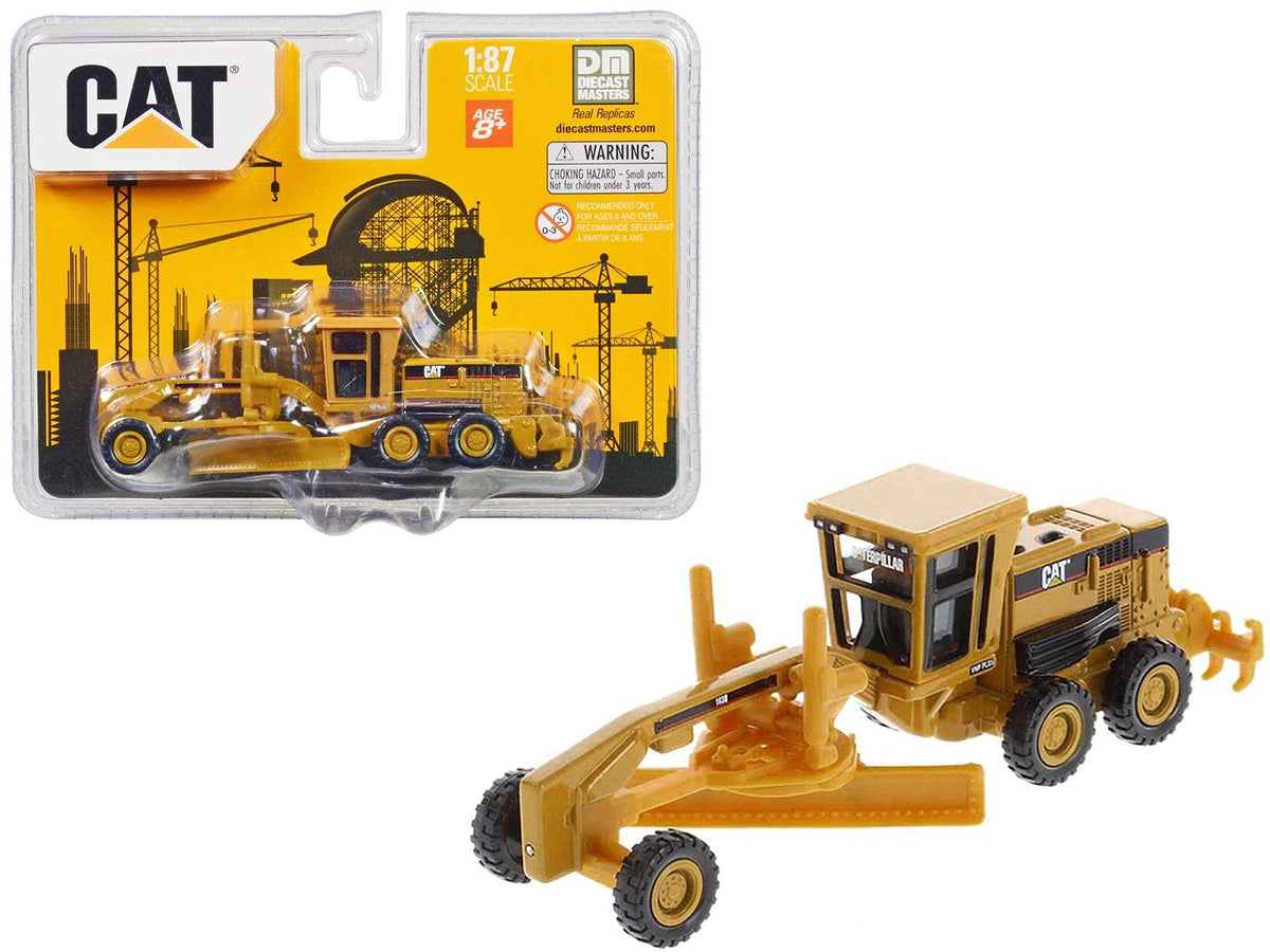 CAT Caterpillar 163H Motor Grader Yellow | 1/87 Diecast Construction Model | Diecast Masters | Collector Quality