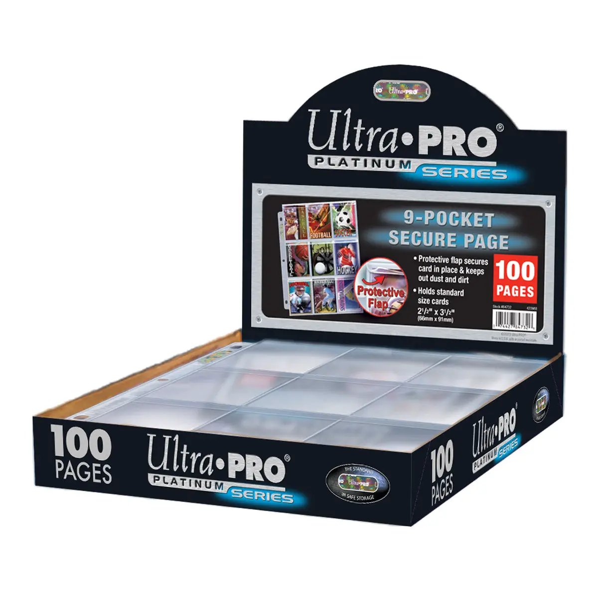 Ultra Pro 9-Pocket Secure Page for Standard Cards - 100/box