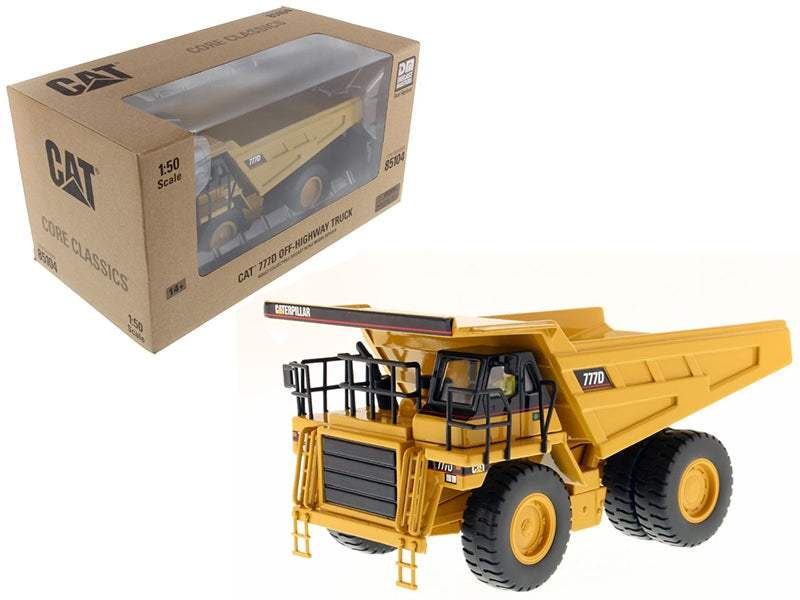 CAT Caterpillar 777D Off Highway Dump Truck with Operator | 1/50 Diecast Construction Model | Diecast Masters | Core Classics Series