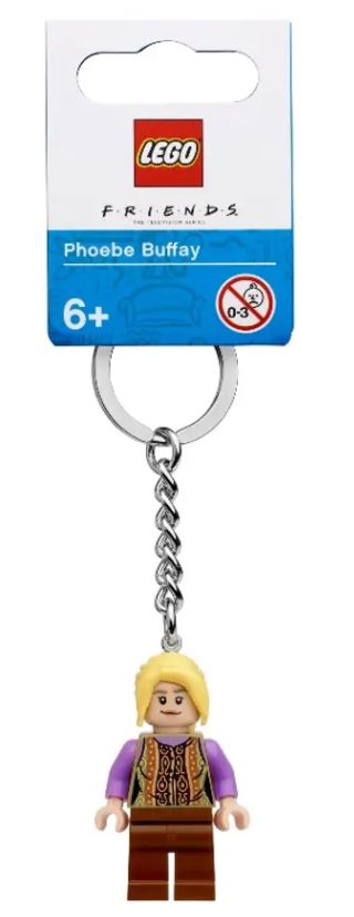 LEGO® Ideas Phoebe Key Chain | Friends TV Character | Ages 6 And Up