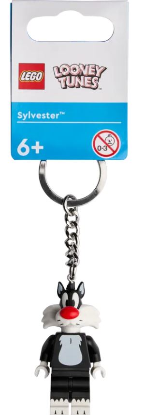 LEGO® Sylvester Key Chain | Looney Tunes Character | Ages 6+