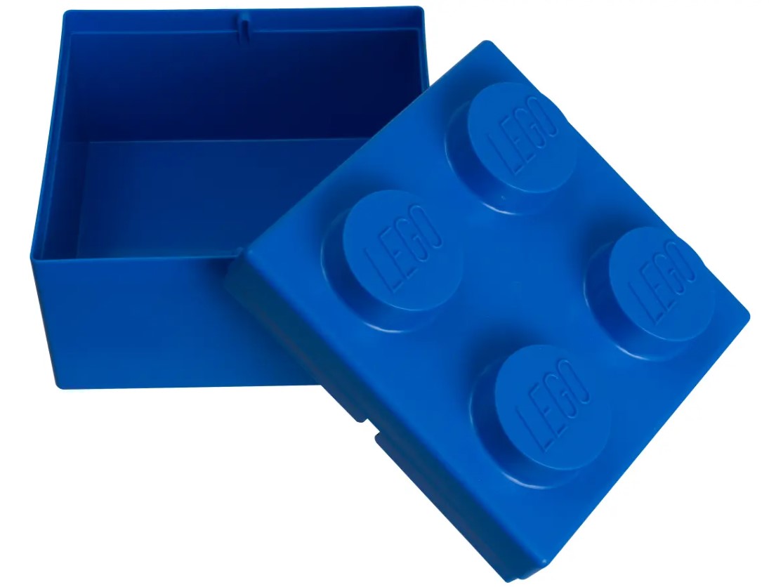 LEGO® Storage Brick | 2x2 Blue | Toy Storage Container | Ages 3+