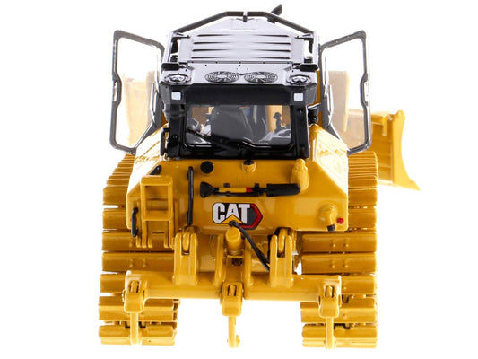 CAT Caterpillar D5 LGP VPAT Track Type Tractor Dozer Yellow with Operator | 1/50 Diecast Model Tractor | Diecast Masters | High Line Series