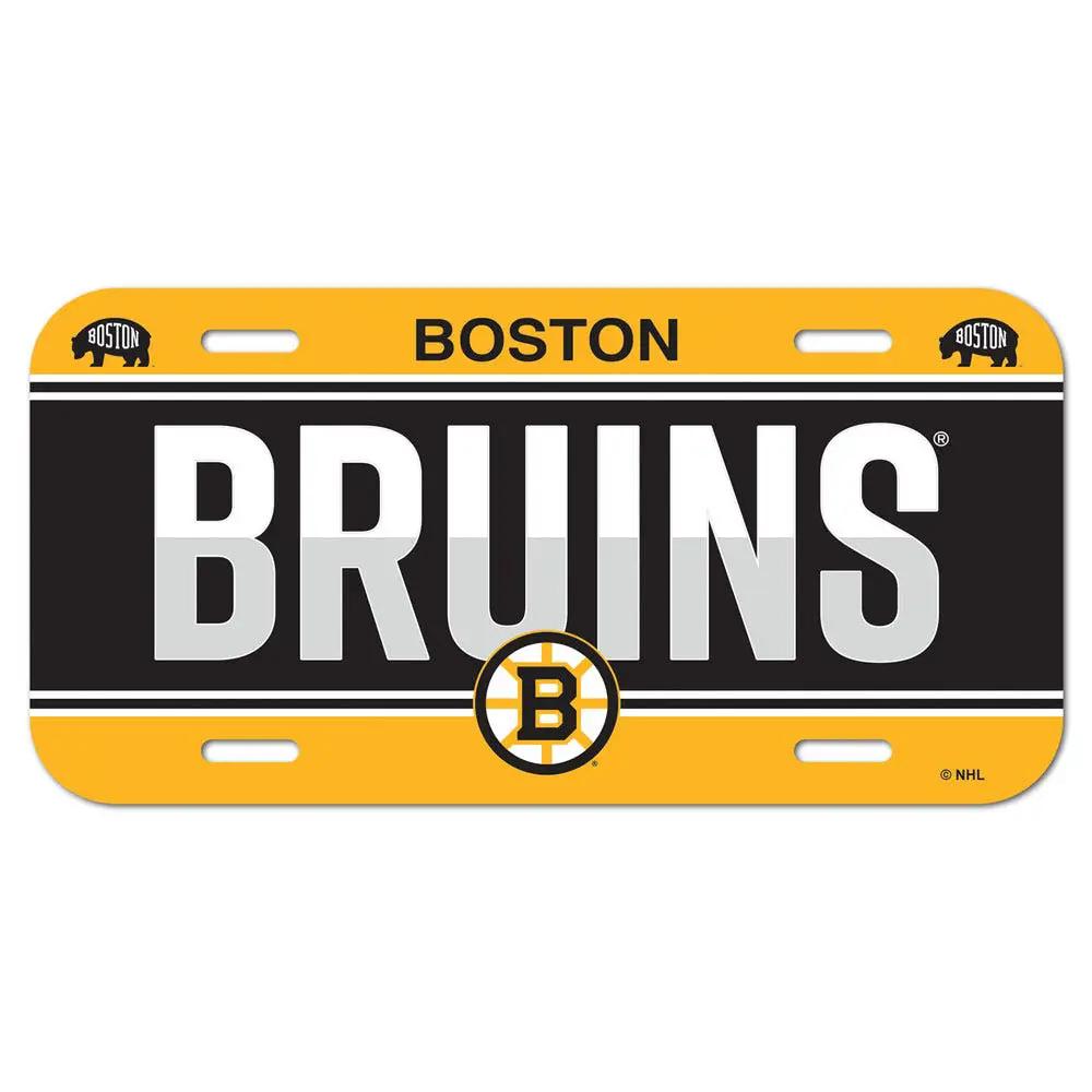 Boston Bruins License Plate Plastic