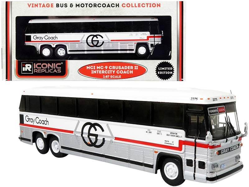 1980 MCI MC-9 Crusader II Intercity Coach Bus | 1/87 Diecast Bus Model | Iconic Replicas | Toronto - Guelph Series