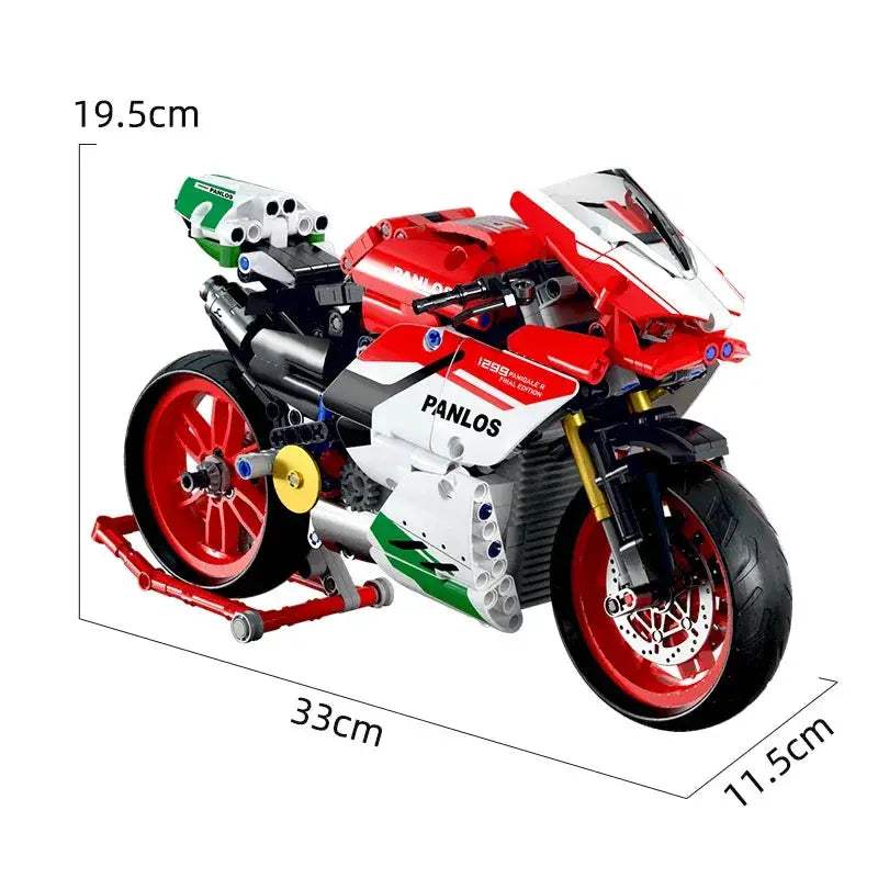 912Pcs Motorcycle Building Blocks Speedy Supercar Model - ToylandEU