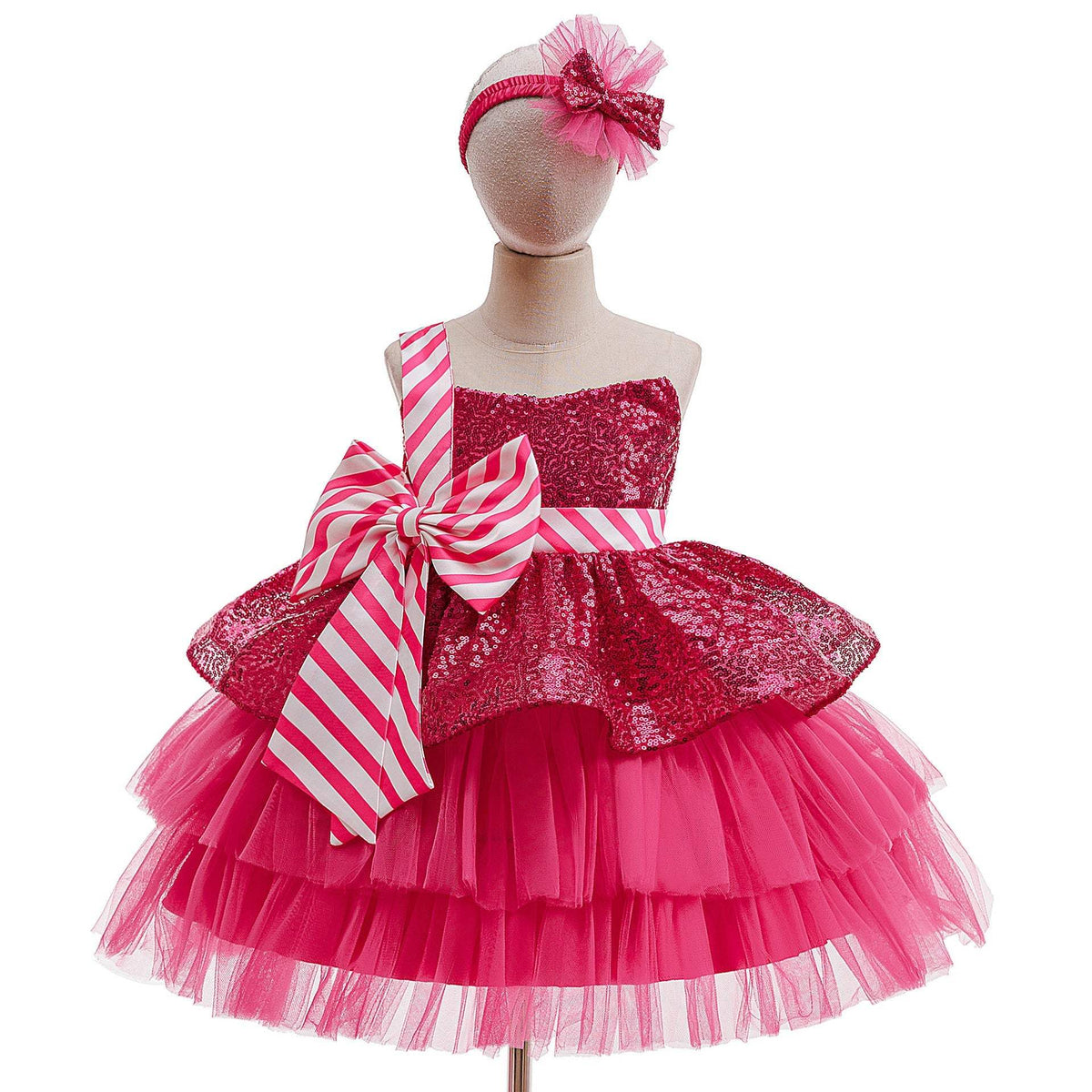 Kids' Christmas Outfit With Headwear | Red And Green