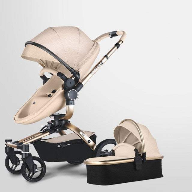 Multifunctional High View Baby Stroller Gift Set | Sleeping Basket