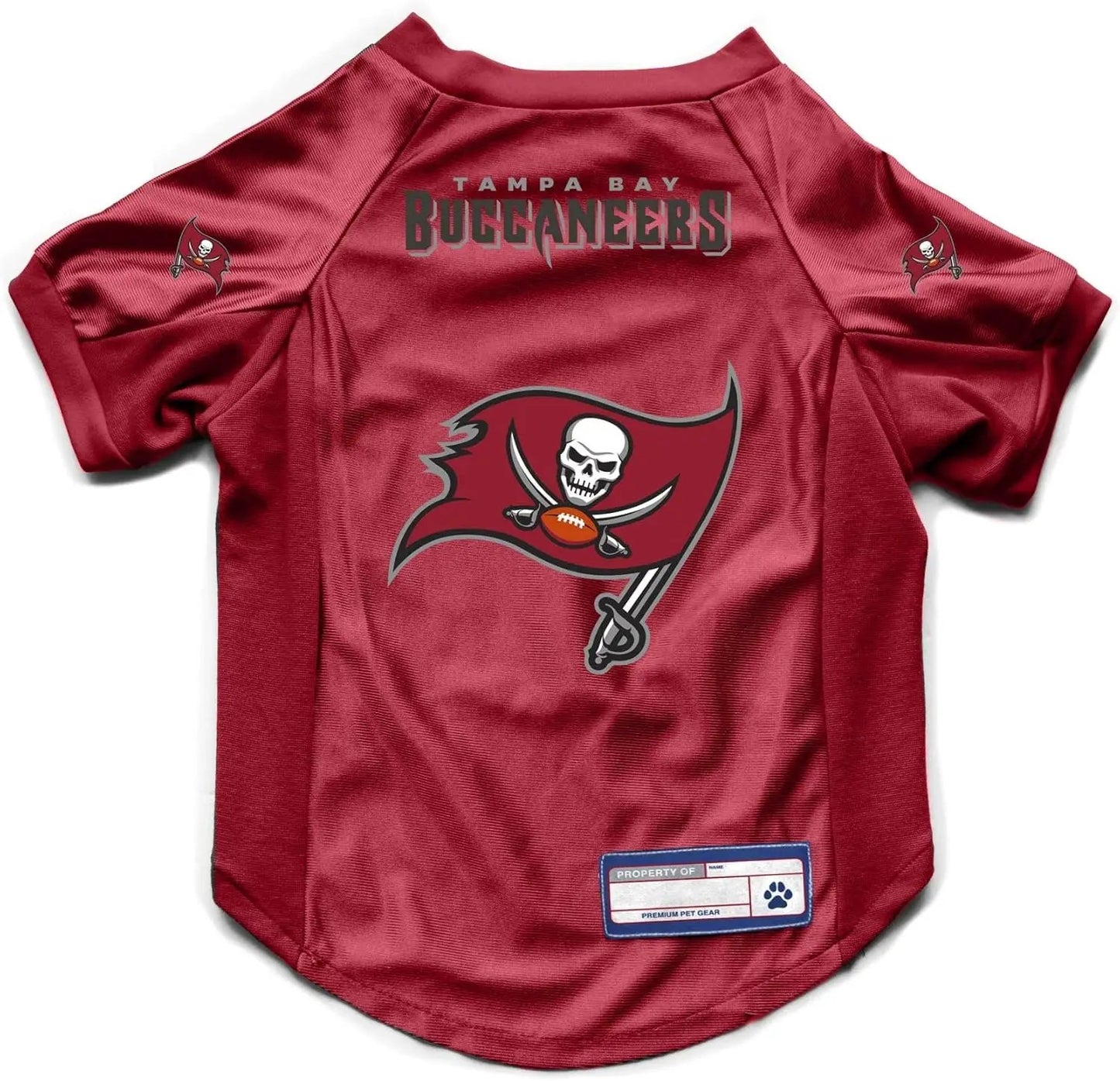 Tampa Bay Buccaneers Pet Jersey Stretch Size M