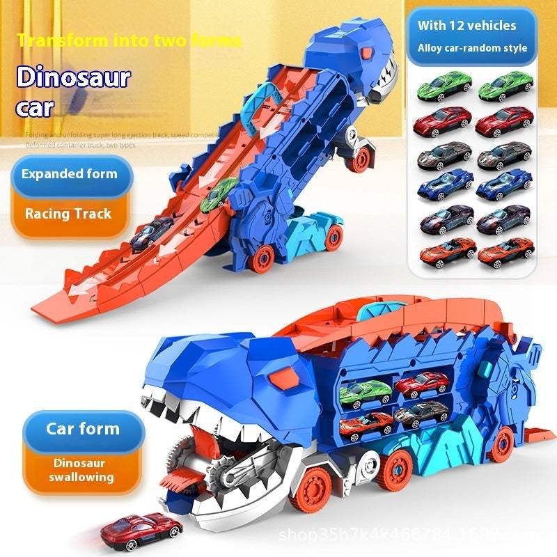 Tyrannosaurus Deformation Track Gliding Car | Plastic | Ages 4-6