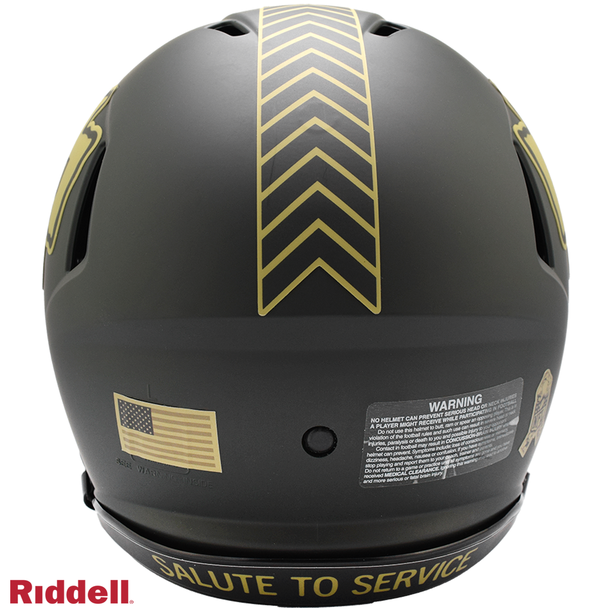 Kansas City Chiefs Helmet Riddell Authentic Full Size Speed Style Salute To Service 2025