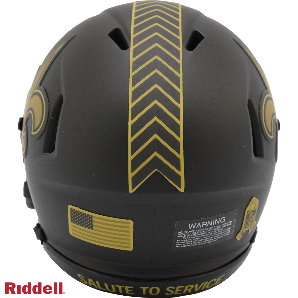 New Orleans Saints Helmet Riddell Replica Mini Speed Style Salute To Service 2025