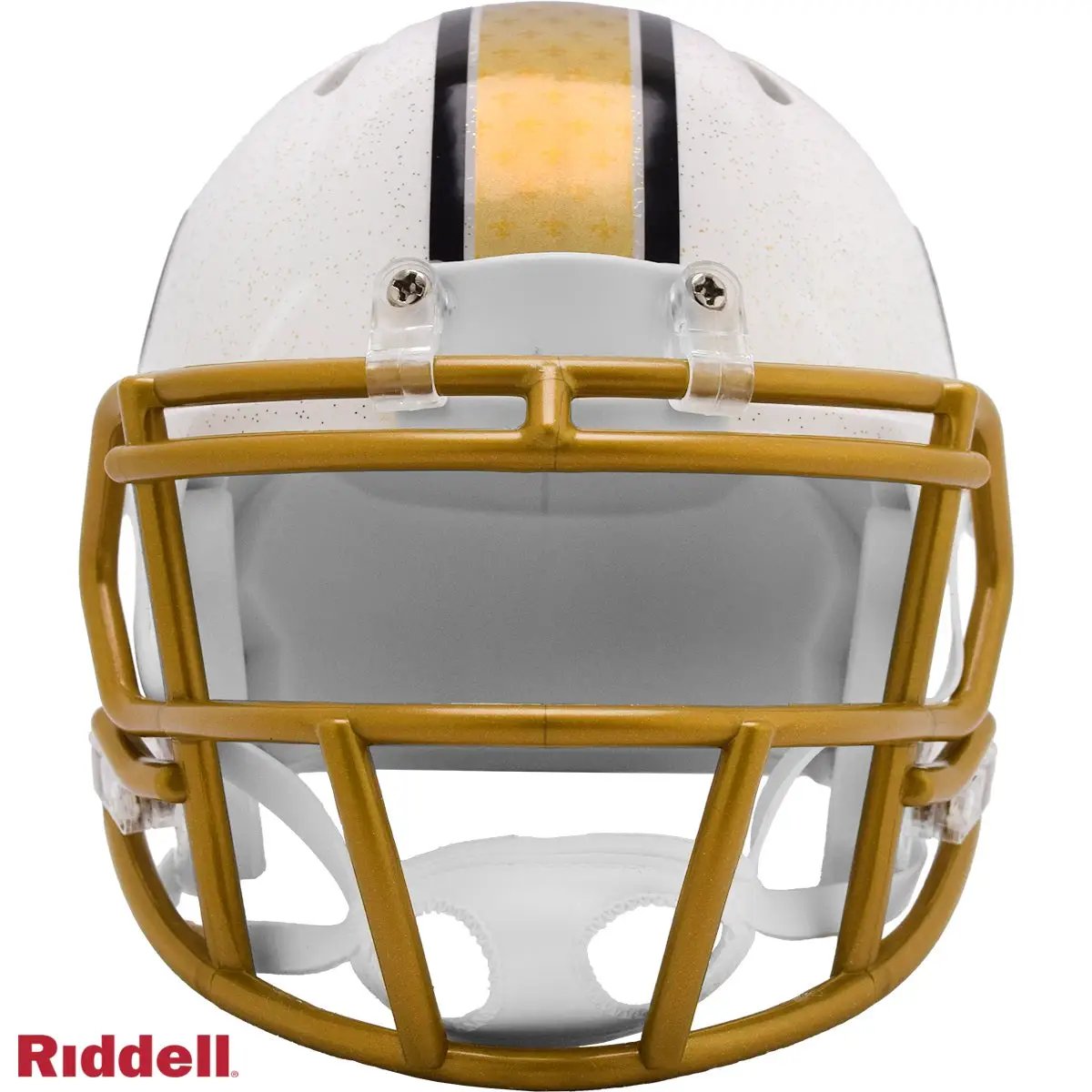 New Orleans Saints Helmet Riddell Replica Mini Speed Style On-Field Alternate 2025 Periodic Restock