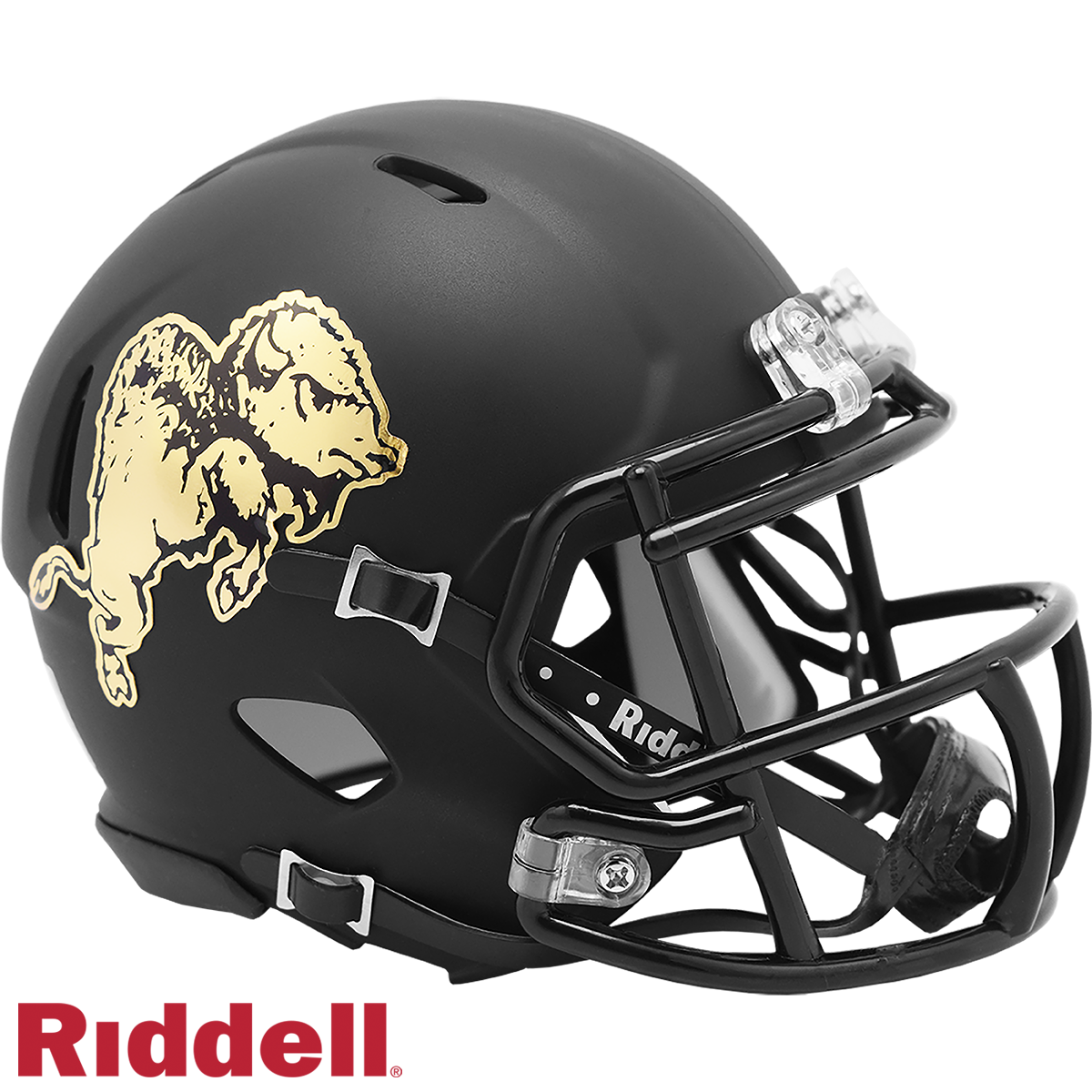 Colorado Buffaloes Helmet Riddell Replica Mini Speed Style Chrome Alternate